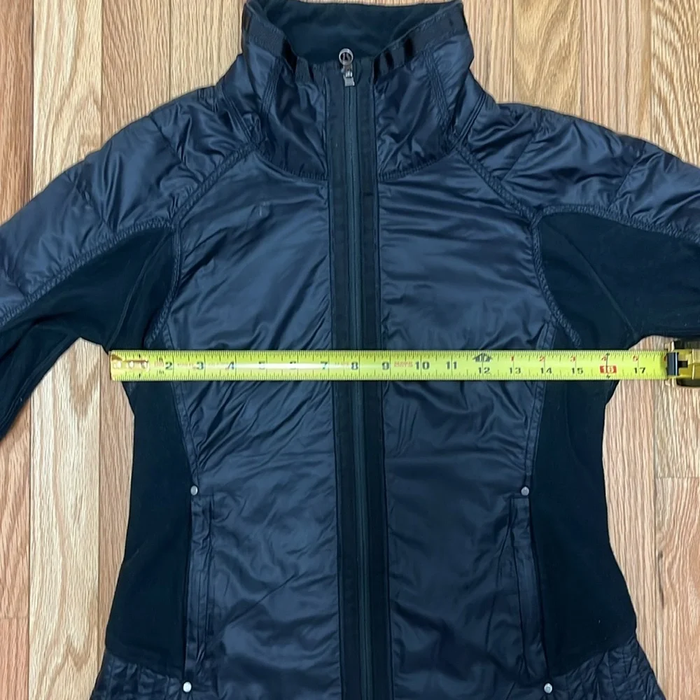 Lululemon Goose Down Black Puffer‎ Lightweight Fleece Hybrid Full Zip